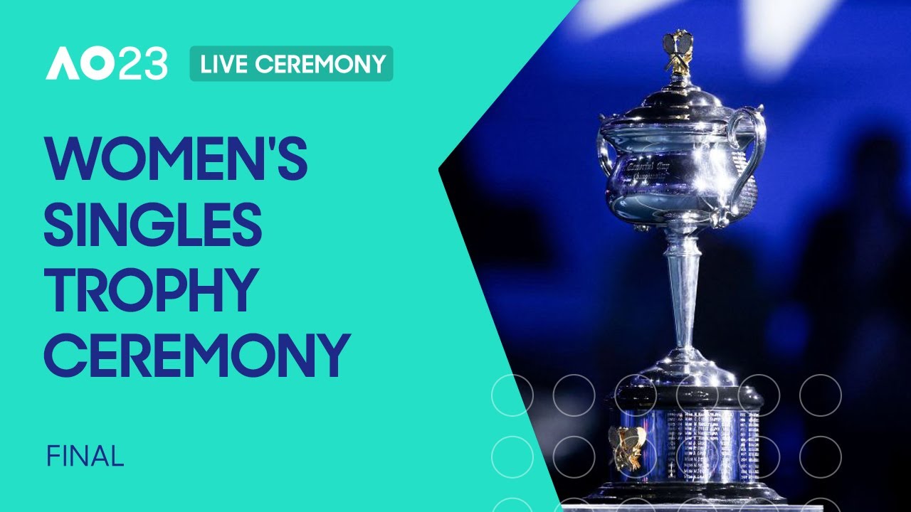 LIVE Womens Singles Champion Trophy Ceremony and Tour Australian Open 2023