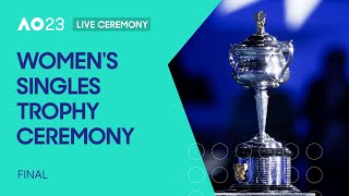 LIVE | Women's Singles Champion Trophy Ceremony and Tour | Australian Open 2023