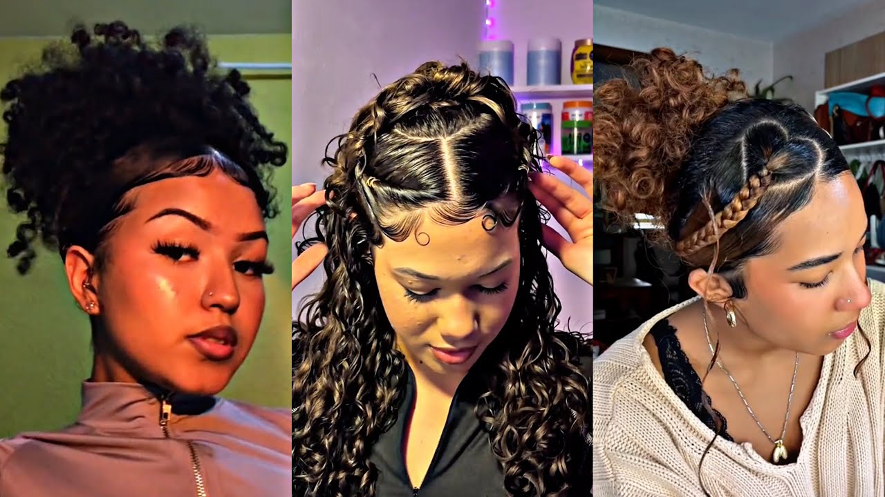 IDEIAS DE PENTEADOS PARA IR PRA ESCOLA #4| tiktok compilados