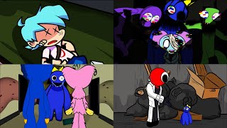 Corrupted Rainbow Friends Series Compilation 1 | FNF x Learning with Pibby Animation