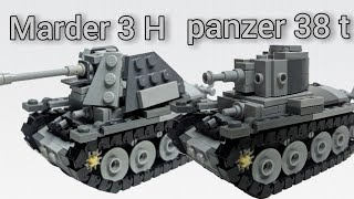 LEGO MOC Panzer 38 t and Marder 3 H instructions | ЛЕГО MOC Panzer 38 t и Marder 3 H инструкция