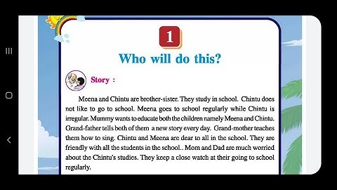 Class 5 - EVS - Lesson No. 1 - Who will do this - Part 1