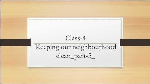 Class 4 Science  Part_5_ The 3 R’s