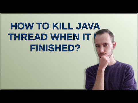 How to kill Java thread when it is finished?