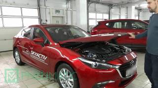 Установка амортизаторов (упоров) капота для Mazda 3 (арт. KU-MZ-0300-00) от upory.ru