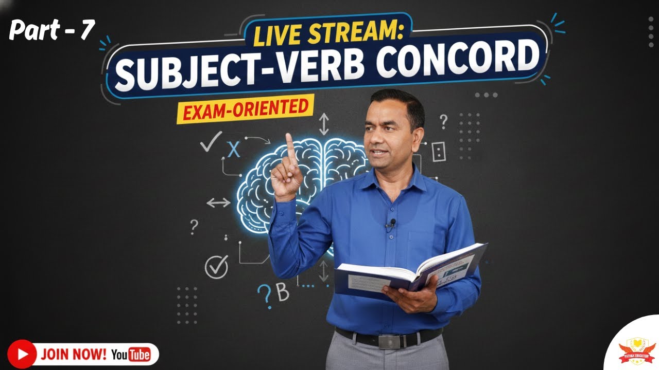 Subject Verb Concord | Full Concept + Practice Questions | Live Class | Part - 8