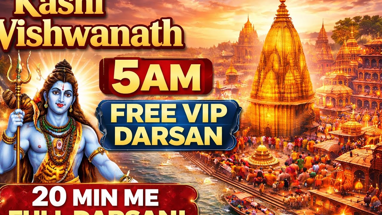 Free VIP Darshan Kashi Vishwanath 😲 | Morning 5 AM | 20 Min Me Pura Darshan