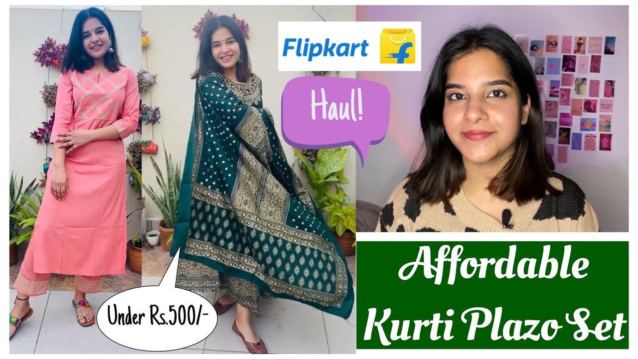 Kurti Plazo Set Under 500 - Buy Kurti Plazo Set Under 500 online at Best  Prices in India | Flipkart.com