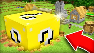 I WAS DIGGING A HOLE AND FOUND A GIANT LUCKY BLOCK IN MINECRAFT | Compot Minecraft