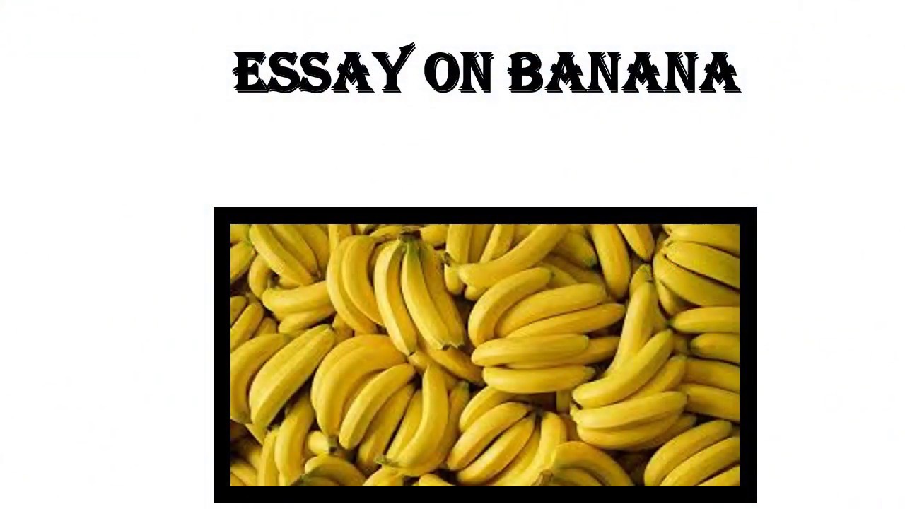 meaning of banana essay