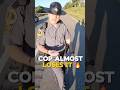 Trooper nearly loses control in traffic stop with trucker🔥