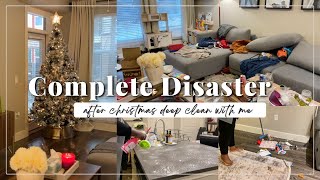 AFTER CHRISTMAS COMPLETE DISASTER CLEAN WITH ME | CLEANING MOTIVATION | DEEP CLEANING | FAITH MATINI