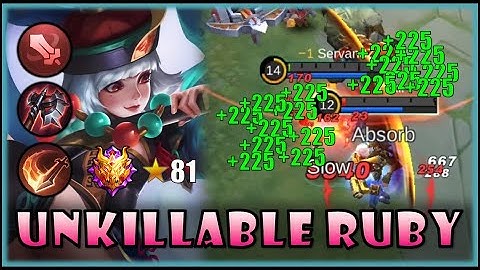 Insane Ruby Lifesteal with Massive Damage - Ruby Gameplay - MLBB