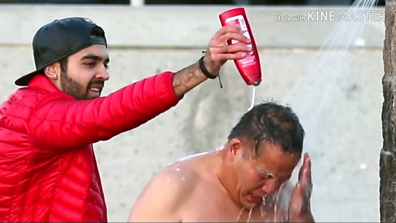 shampoo Outdoor prank shower