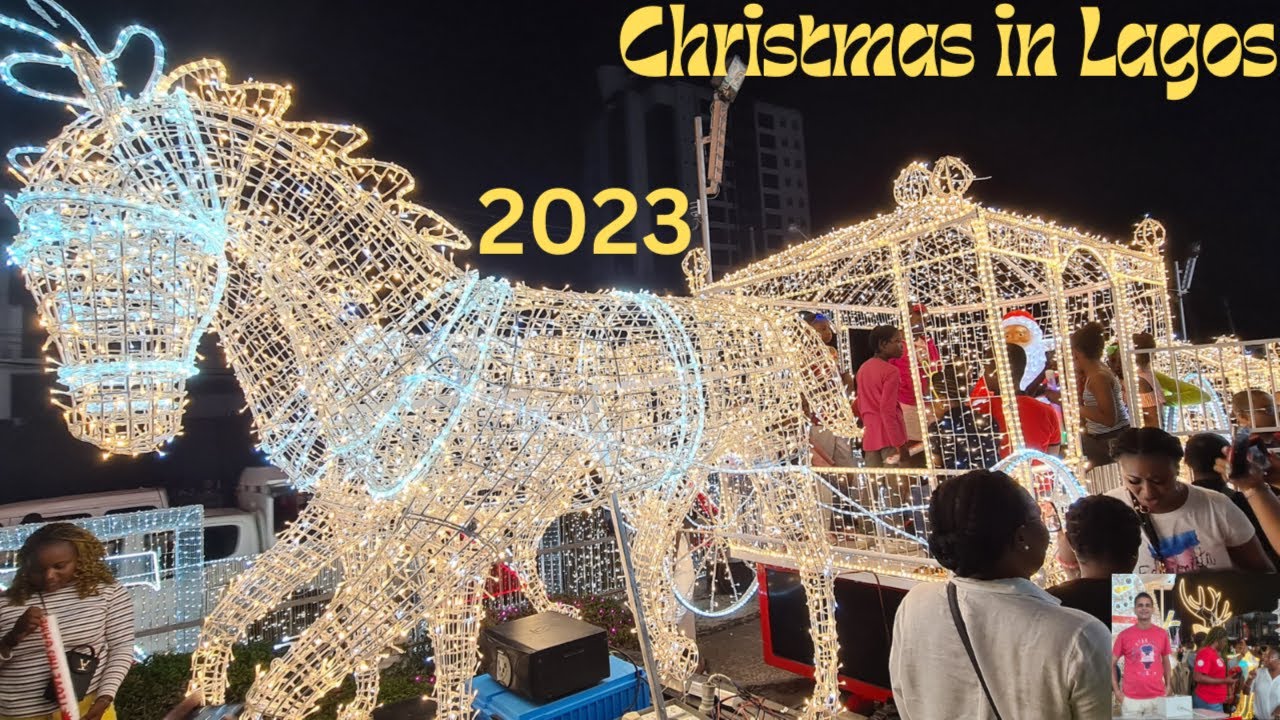 Lagos Best Christmas Lights Display 2023 Ajose Adeogun street and