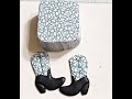 Polymer clay animal print and cowboy boots tutorial