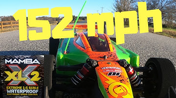 Arrma Limitless speed run,   New XLX2 setup.   152 MPH