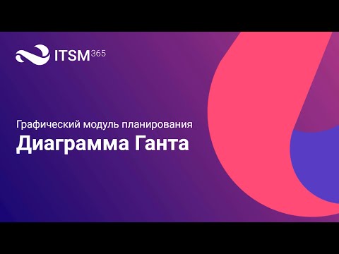 Диаграмма Ганта. Графический модуль планирования