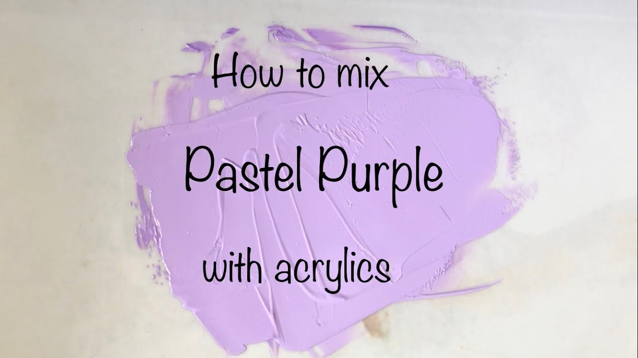 How to Make Purple Acrylic Paint - What Colors to Mix