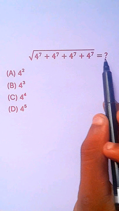 Solve Square Root With 4 | #shorts #math