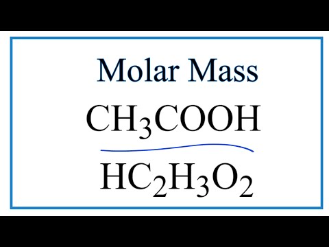 Video: Kāds ir ūdeņraža masas procents ch3cooh?