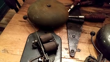 Antique School Bell Testing