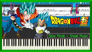 Chouzetsu Dynamic 🌀 Dragon Ball Super Opening 🔥 [Slow] (PIANO TUTORIAL) 🎹 #48 screenshot 1