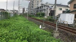 EF64-37+ロンチキB編成10B 工9872レ 甲府工臨返空 新金貨物線 新堀踏切通過