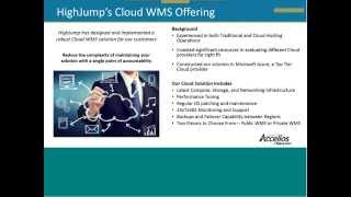 Benefits of Cloud WMS - Optimize for Tomorrow WMS Series (3 of 4)