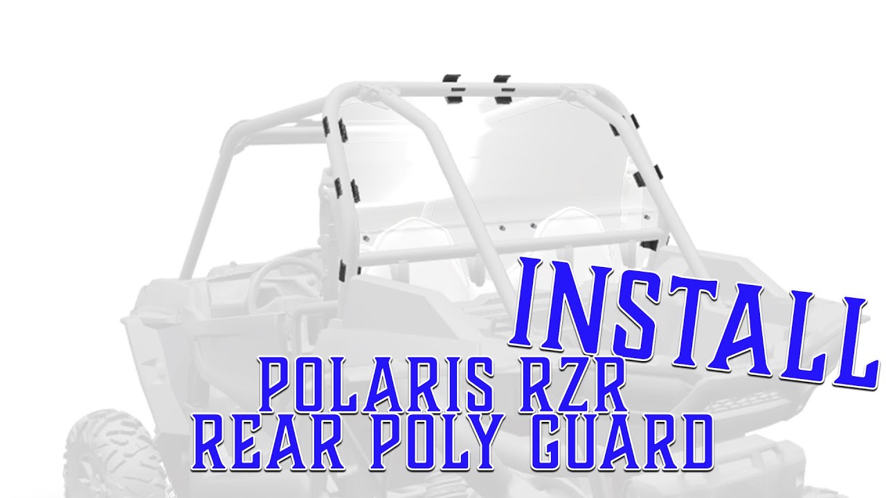 Polaris RZR XP 4 1000 Lock & Ride Rear Poly Panel install video - YouTube