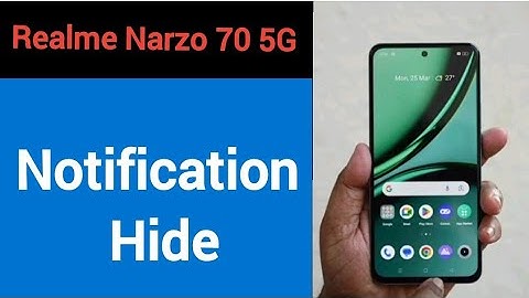 Realme Narzo 70 5G me notification hide kaise karen, how to hide notification