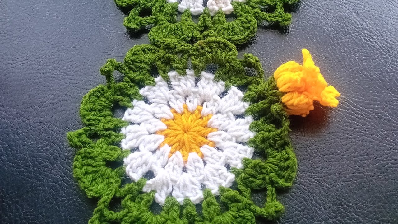 Colorful Flower Coasters for Coffee Cups 🪢 part-3 / crochet for absolutely beginning friendly 💖💕