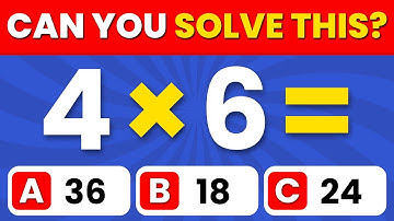 Can You Pass This Maths Quiz ➗✖️🧠  Easy, Medium, Hard, Impossible