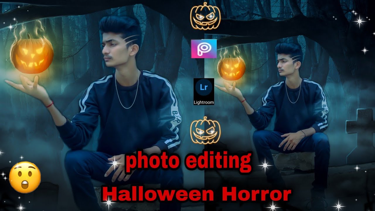 PicsArt Halloween Horror realistic photo editing/