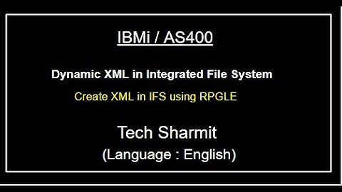 IBMi (AS400) XML File Creation in IFS using RPGLE | rpgle programming tutorial | as400 for beginners