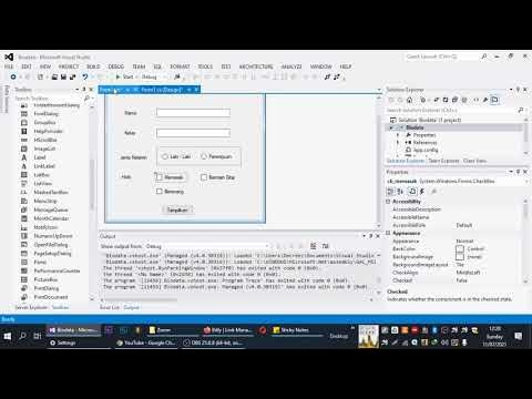 Tutorial Visual Studio Part #3 - Check Box (C#) - YouTube
