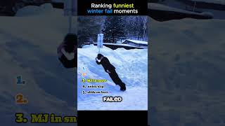 ranking the funniest winter fail moments #funny #fails