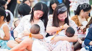 Chinese mothers hold flash mob to promote breastfeeding