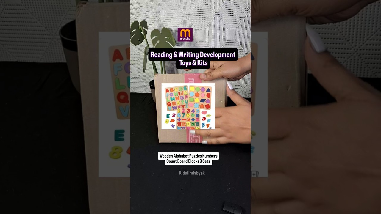 Alphabet, Shape and Numbers Puzzles set of 3 from 