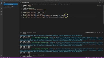 Print variables in Python