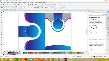 simple brochure design coreldraw 3