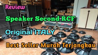 Review Speaker Second RCF original Italy murah terjangkau