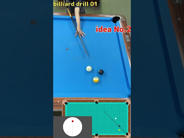 Billiard drill 01 ビリヤードドリル01 two ball pockets 2球取り切り#billiards #pool #8ball #9ball #snooker #drill