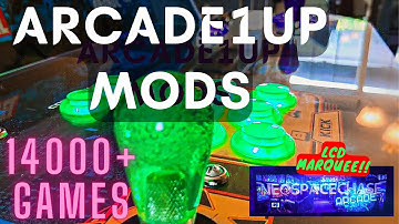Arcade1up MODS Including Dynamic LCD Marquee! ArcadeModUp BEFORE & AFTER