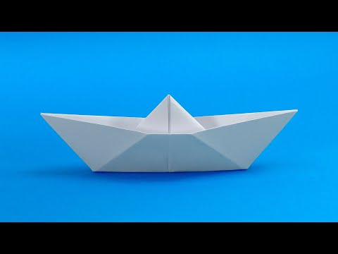 Кораблик из бумаги схема складывания оригами фото