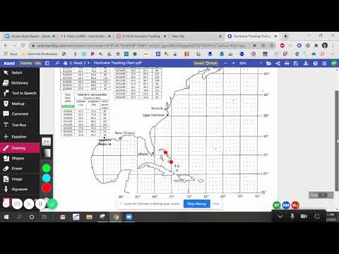 Hurricane Tracking Chart