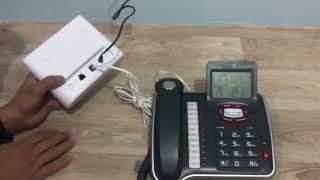 توصيل الهاتف المنزلي إلى مودم يمن 4G وإجراء المكالمات