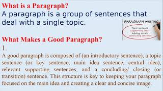 Writing Well Organized Paragraphs, Kamal Shawahneh  31 5 2021