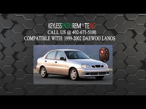 How To Replace Daewoo Lanos Key Fob Battery 1999 2000 2001 2002