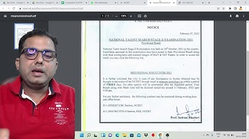 NTSE Stage 2 Provisional Result Declared